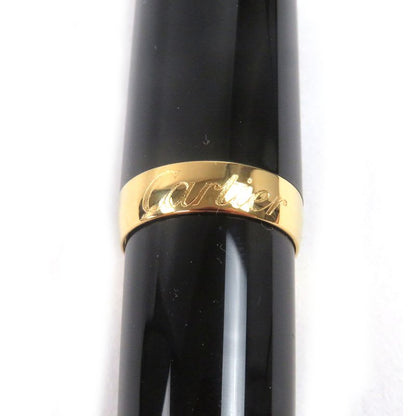 Cartier Roadster De Blue Gemstone Twist Ballpoint Pen Black Gold With