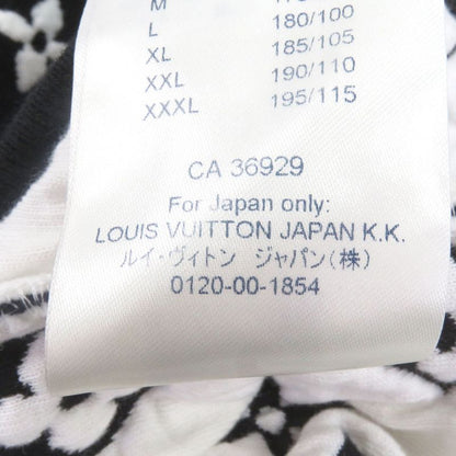 Louis Vuitton 20 SS Monogram Jacquard Crew Neck Sweatshirt Black White XS
