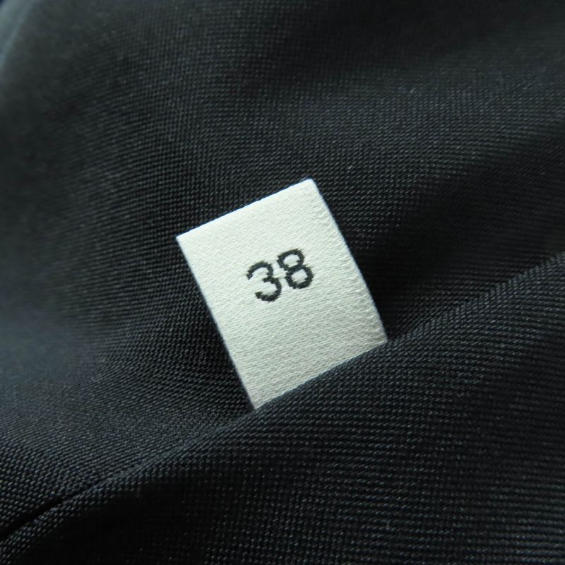 Gucci Wool Logo Button Long Coat Black 38 With Hanger