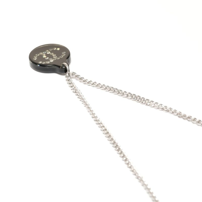 Chanel Necklace CC Logo Black Circle