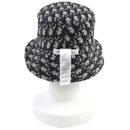 Dior Homme 14 Che923 I134 Cotton Oblique Plaid Reversible Bucket Hat Navy 58