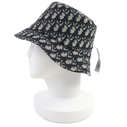 Dior Homme 14 Che923 I134 Cotton Oblique Plaid Reversible Bucket Hat Navy 58