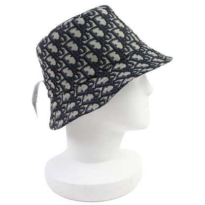 Dior Homme 14 Che923 I134 Cotton Oblique Plaid Reversible Bucket Hat Navy 58