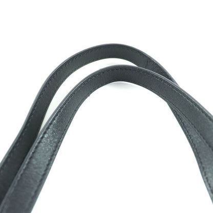 美品◇versace ヴェルサーチ 1015792 ヴェルサーチェ タグ ナッパ ボウリング バッグ メデューサチャーム付き レザー ハンドバッグ ブラック