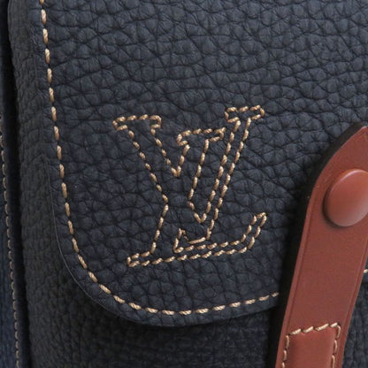 Louis Vuitton Fall Collection Christopher PM Taurillon Leather Denim Interior