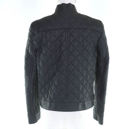 Hermes 2023 3 H1207 D1 Deerskin Leather Jacket With Serie Button Black 36