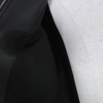 Hermes 2023 3 H1207 D1 Deerskin Leather Jacket With Serie Button Black 36