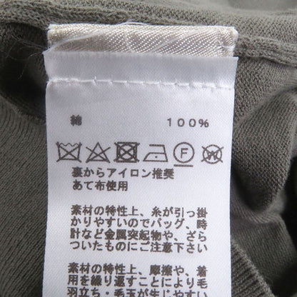 Hermes 21 SS 100% Cotton Sleeve Docking Design Crew Neck Short Knit