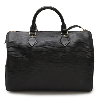 Louis Vuitton Epi Speedy 30 Handbag Mini Boston Bag Leather Noir Black Gold
