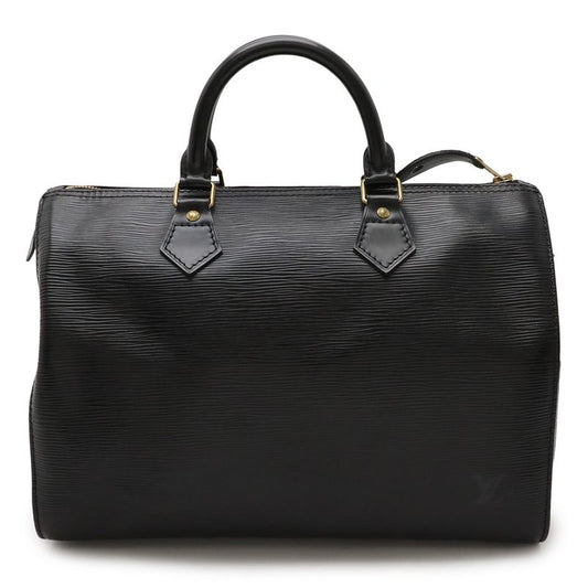 Louis Vuitton Epi Speedy 30 Handbag Mini Boston Bag Leather Noir Black Gold