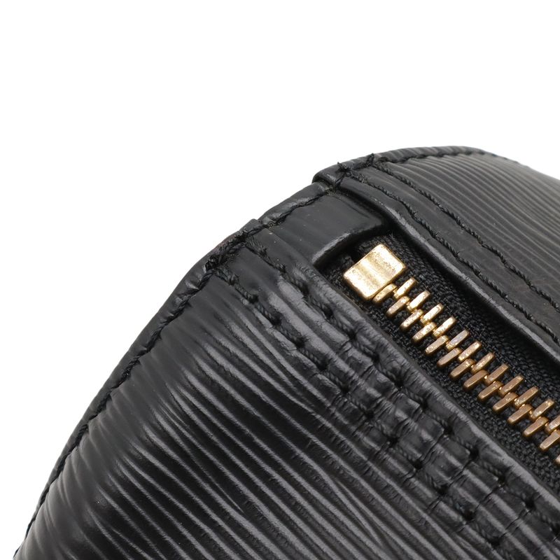 Louis Vuitton Epi Speedy 30 Handbag Mini Boston Bag Leather Noir Black Gold