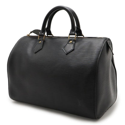 Louis Vuitton Epi Speedy 30 Handbag Mini Boston Bag Leather Noir Black Gold