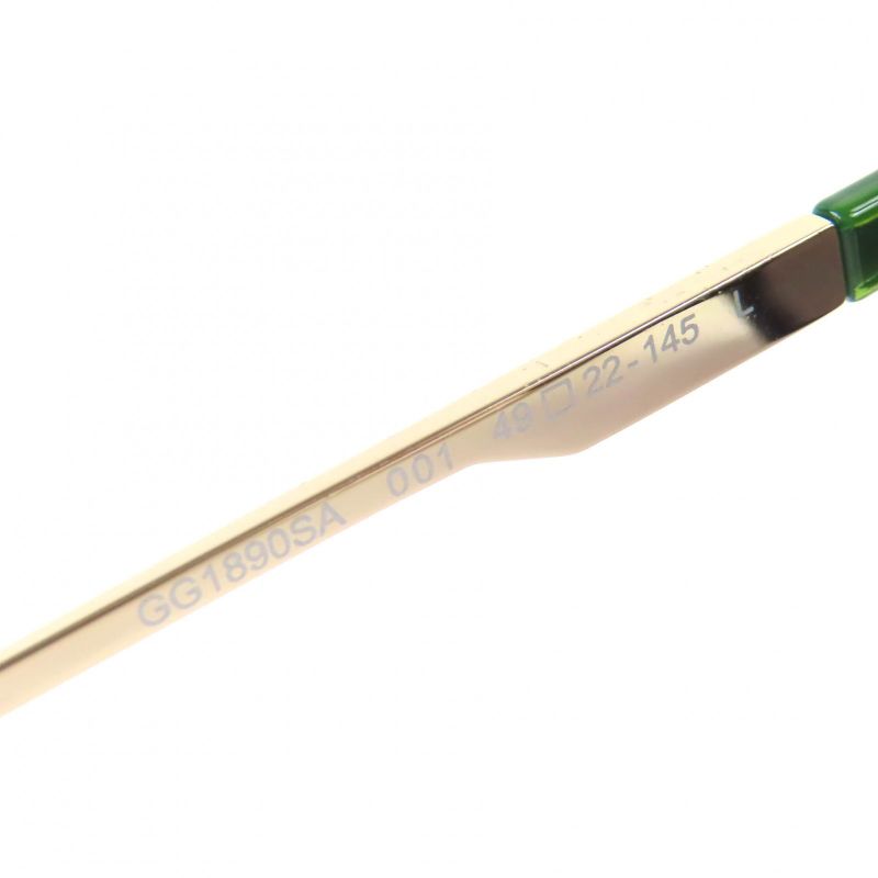 △gucci Gg18090sa Sherry Line Logo Round Frame Sunglasses Eyewear Black Marble