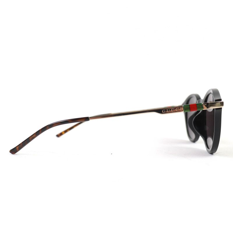 △gucci Gg18090sa Sherry Line Logo Round Frame Sunglasses Eyewear Black Marble