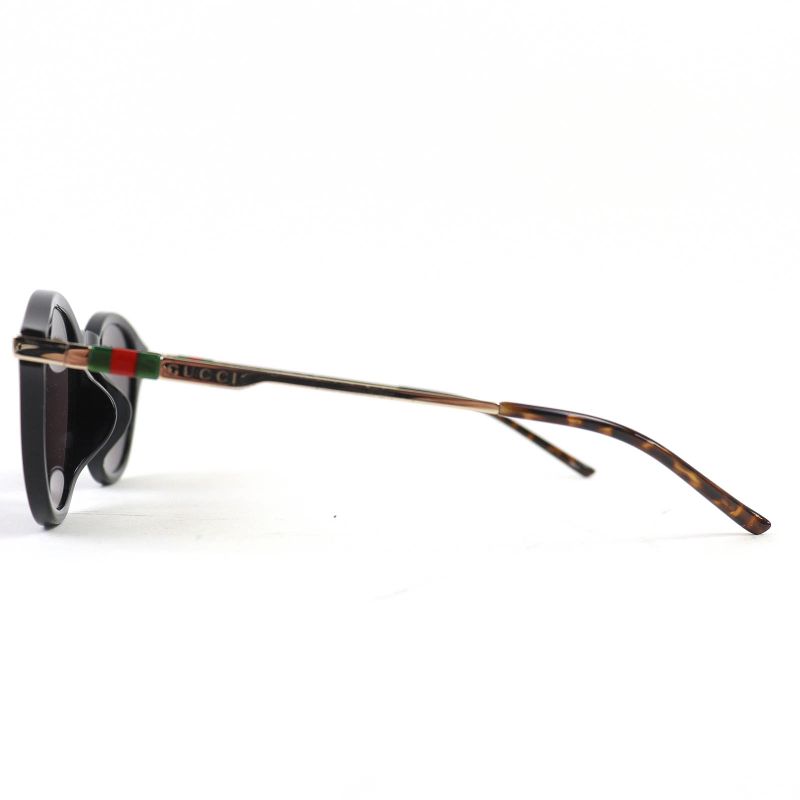 △gucci Gg18090sa Sherry Line Logo Round Frame Sunglasses Eyewear Black Marble