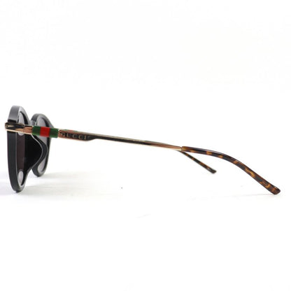 △gucci Gg18090sa Sherry Line Logo Round Frame Sunglasses Eyewear Black Marble