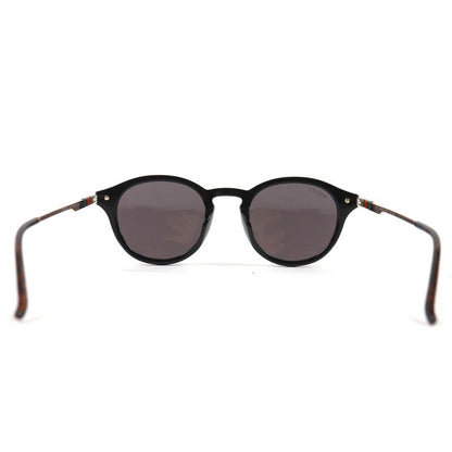 △gucci Gg18090sa Sherry Line Logo Round Frame Sunglasses Eyewear Black Marble
