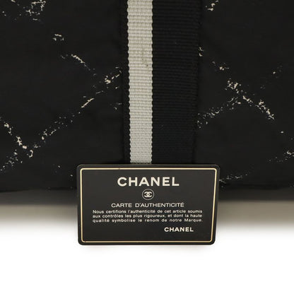 Chanel Vintage Travel Line Boston Bag Purse 2-Way Shoulder