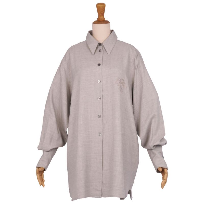 Hermes Shirt Blouse Long Sleeve Vintage