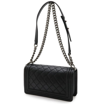 Chanel Chanel Boy 25 Wild Stitch Quilted Chain Shoulder Bag Soft
