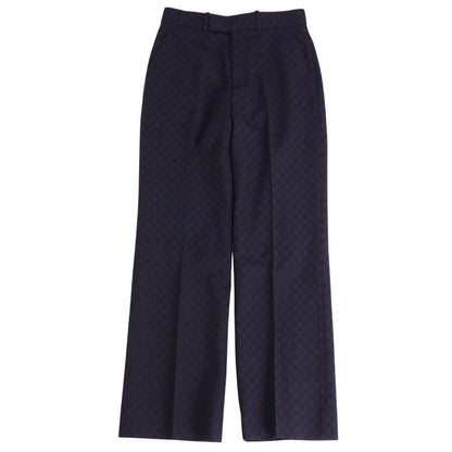 Gucci Pants Long Slacks Check Wool Bow