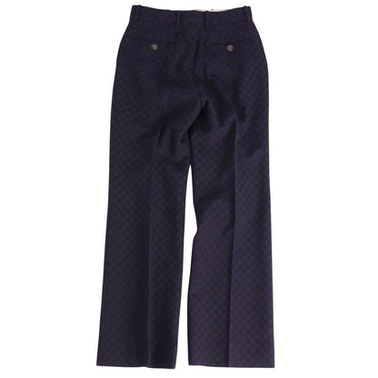 Gucci Pants Long Slacks Check Wool Bow