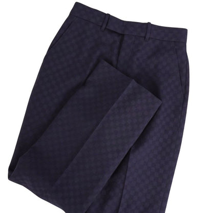 Gucci Pants Long Slacks Check Wool Bow