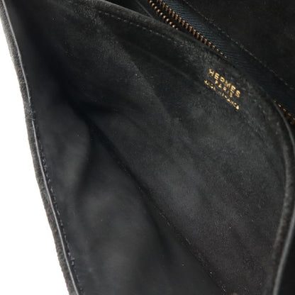 Hermes Shoulder Bag One 2-Way Clutch Dobris Suede