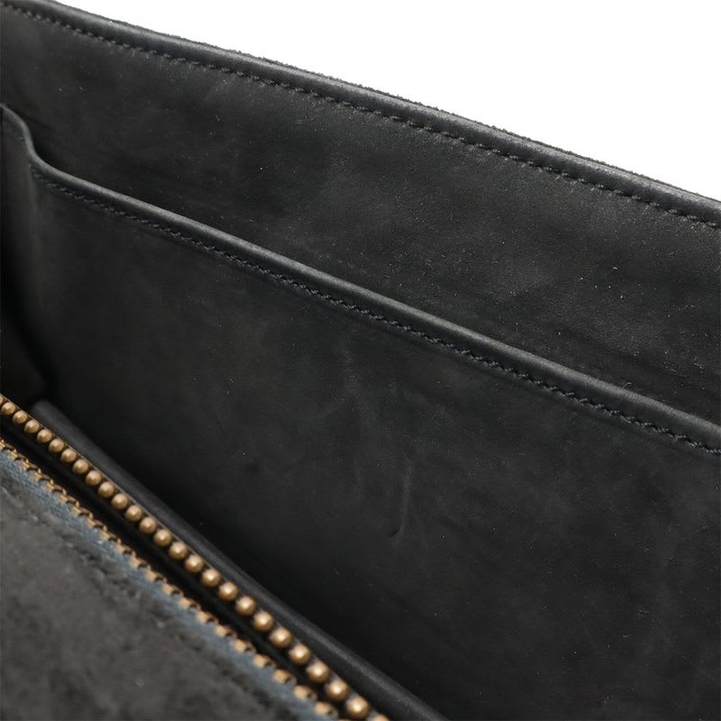 Hermes Shoulder Bag One 2-Way Clutch Dobris Suede