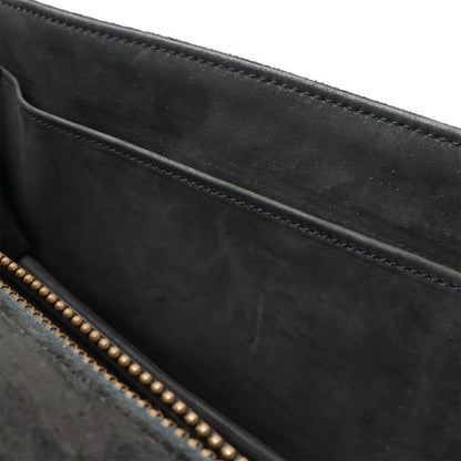 Hermes Shoulder Bag One 2-Way Clutch Dobris Suede