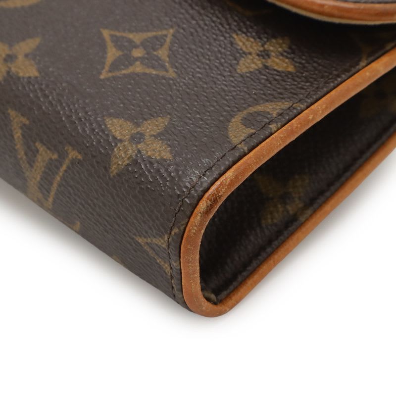 Louis Vuitton Monogram Pochette Florentine Waist Pouch Hip Bag 2-Way Clutch