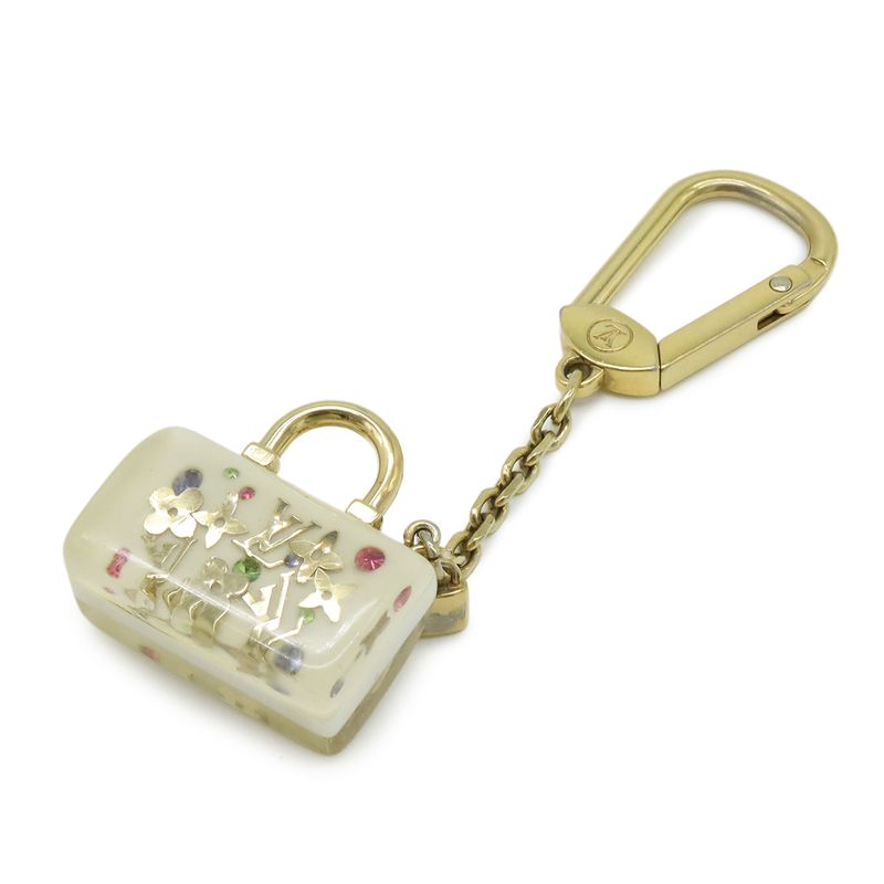 Louis Vuitton Porte Cles Speedy Unclusion Key Charm Key Holder Bag Charm White