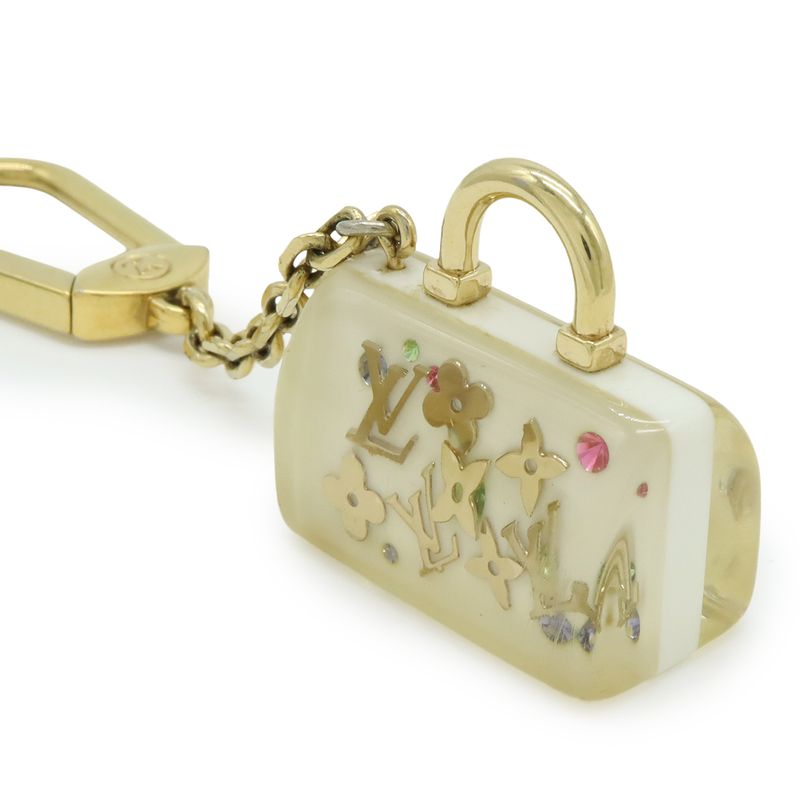 Louis Vuitton Porte Cles Speedy Unclusion Key Charm Key Holder Bag Charm White