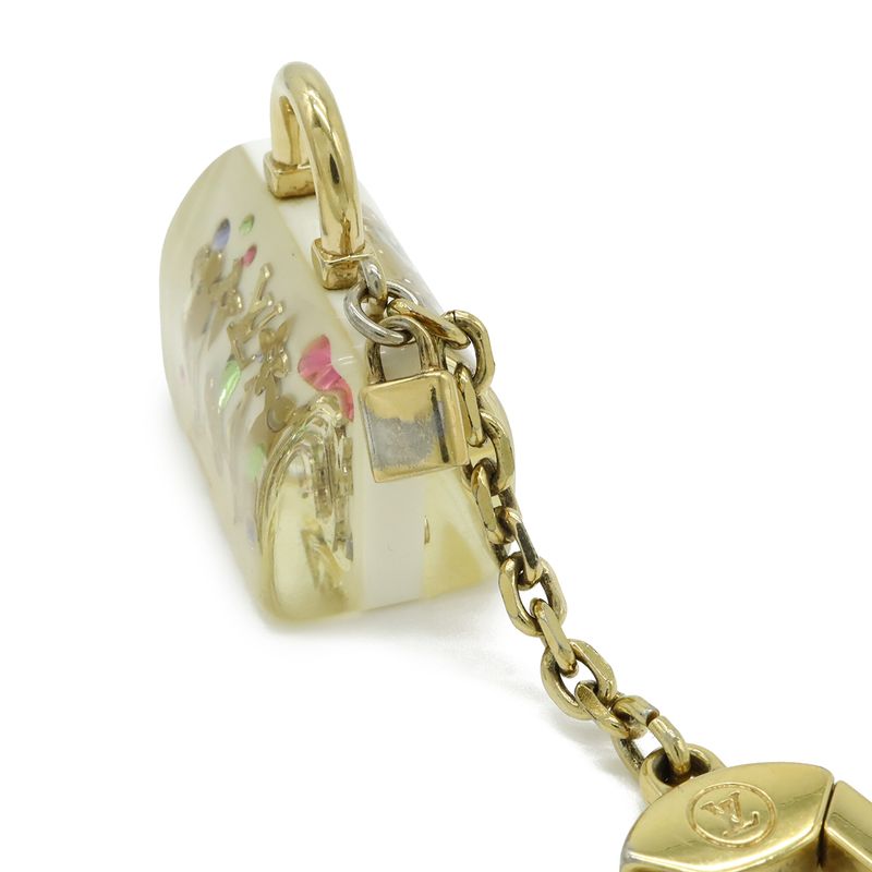 Louis Vuitton Porte Cles Speedy Unclusion Key Charm Key Holder Bag Charm White