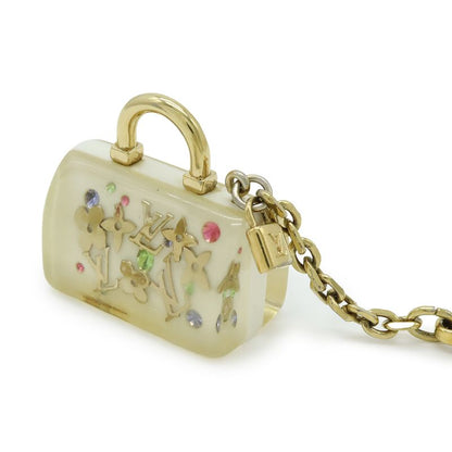 Louis Vuitton Porte Cles Speedy Unclusion Key Charm Key Holder Bag Charm White
