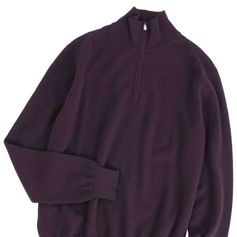 Hermes Knit Sweater Half Zip Long Sleeve
