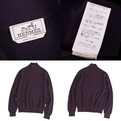 Hermes Knit Sweater Half Zip Long Sleeve