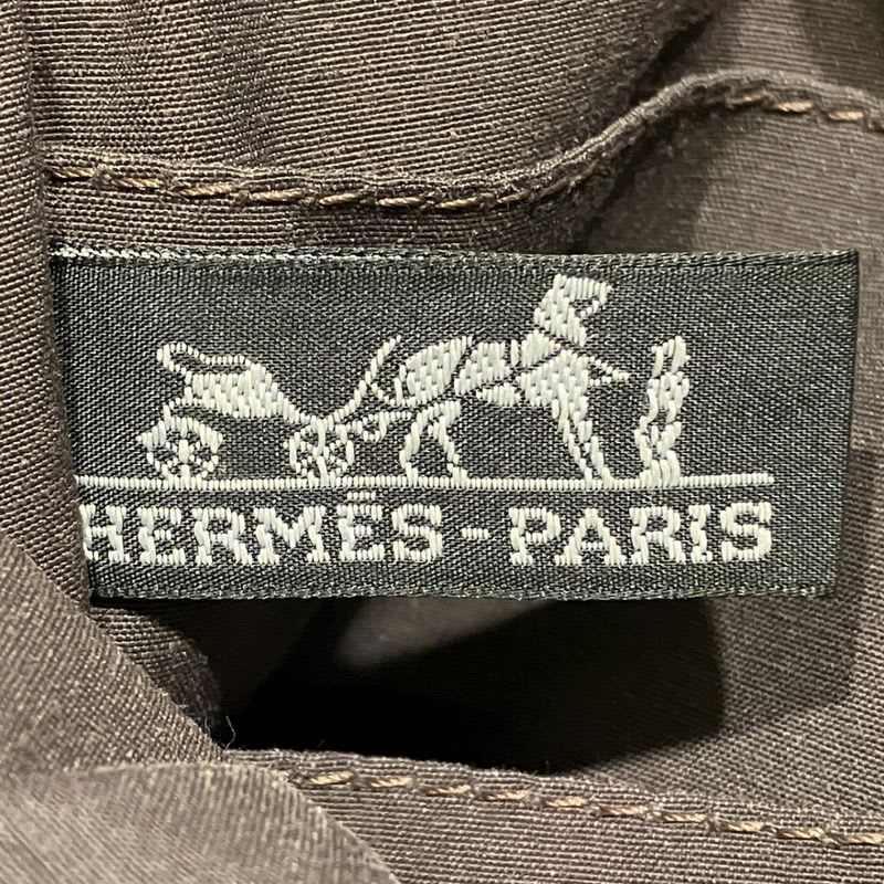 Hermes Pouch MM Her Line Clutch Bag Canvas Nylon Unisex