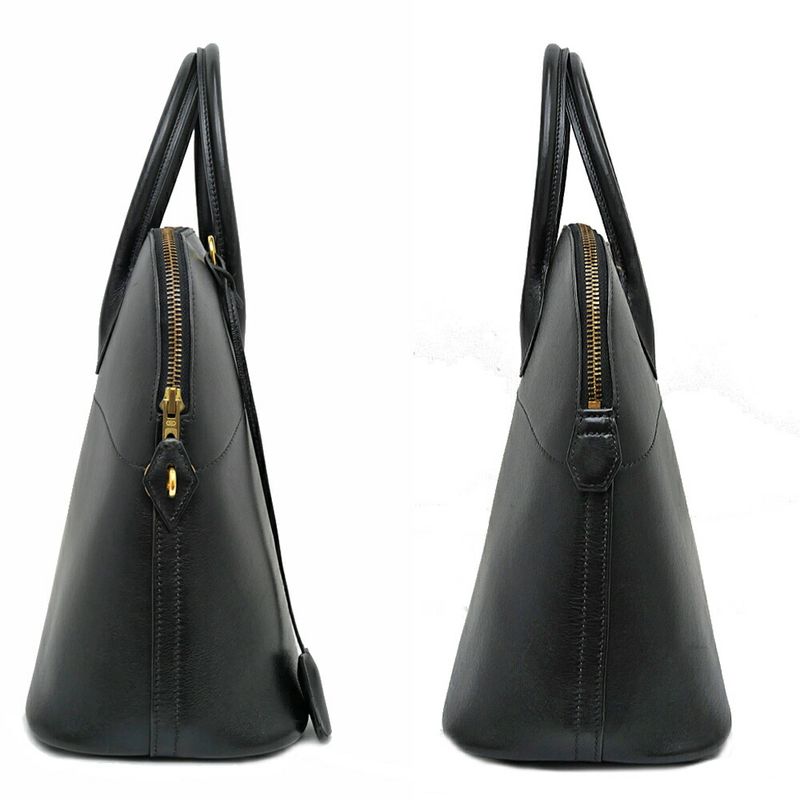 Hermes Bolide 35 Vo-galiba- Black Gold Hardware V Engraved Handbag