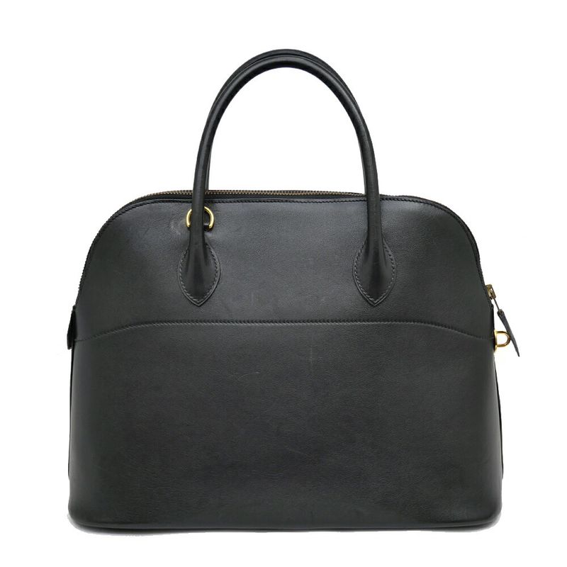 Hermes Bolide 35 Vo-galiba- Black Gold Hardware V Engraved Handbag