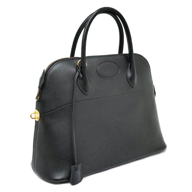 Hermes Bolide 35 Vo-galiba- Black Gold Hardware V Engraved Handbag