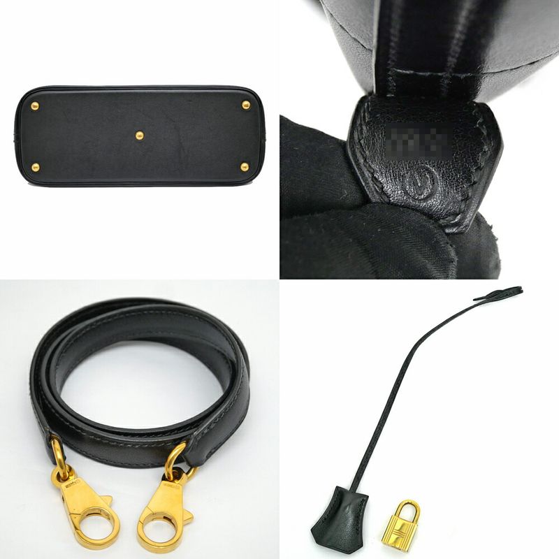 Hermes Bolide 35 Vo-galiba- Black Gold Hardware V Engraved Handbag