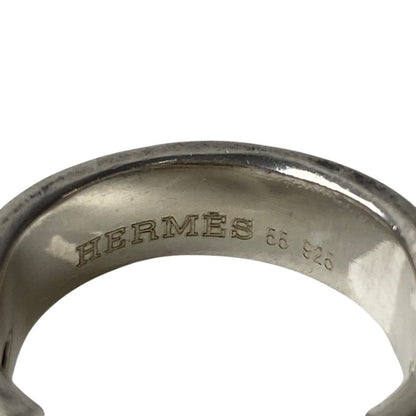 Hermes Women's Gaucho White Pearl Ring 925 Silver Size Approx 12 Size