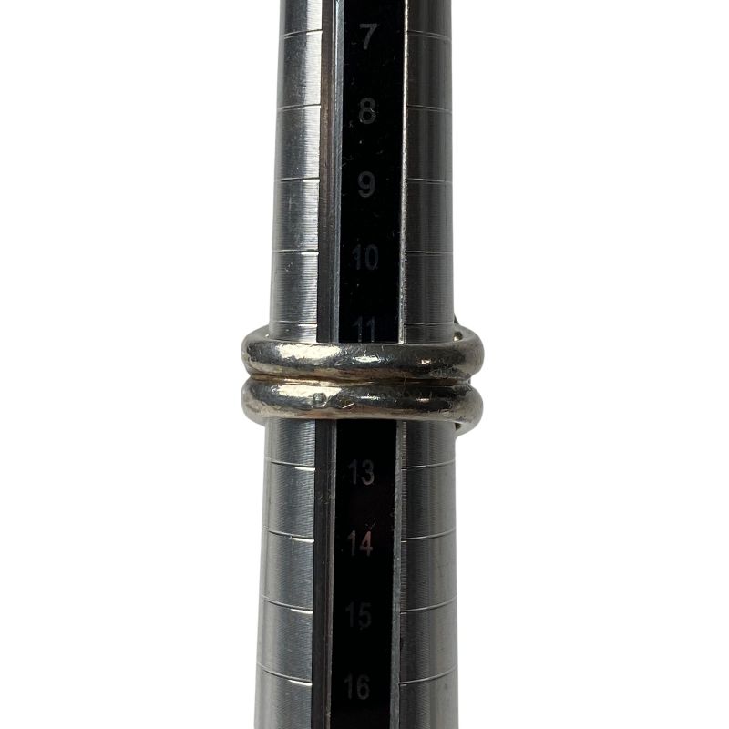 Hermes Women's Gaucho White Pearl Ring 925 Silver Size Approx 12 Size