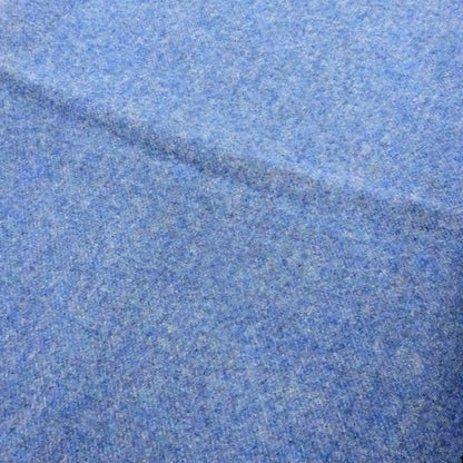 Hermes Muffler - Shawl Blue - Black 100% Cashmere Large Size Made In