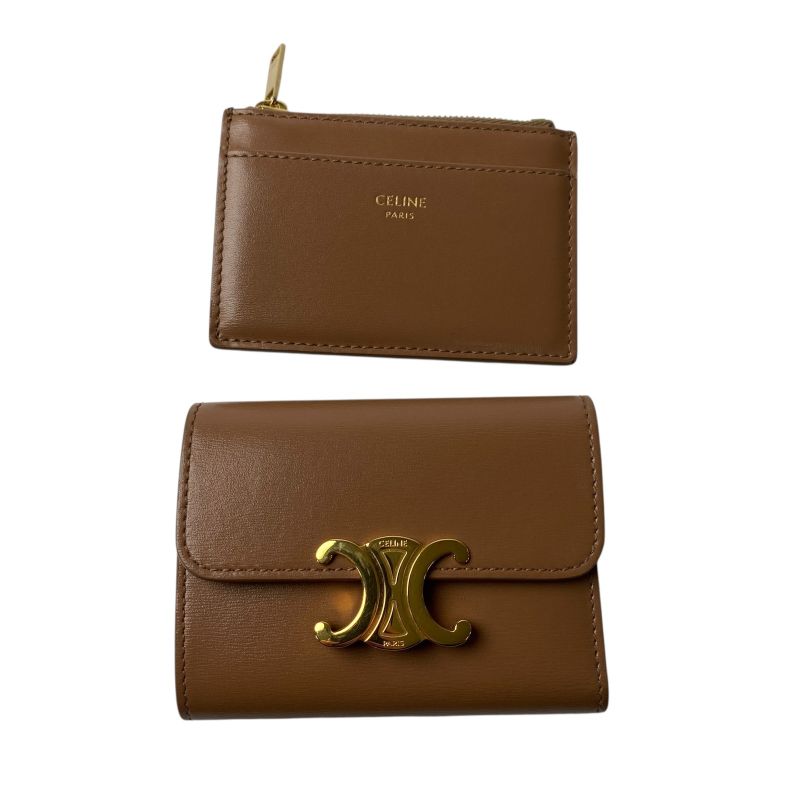 Celine Women's Triomphe Bifold Wallet Coin Case