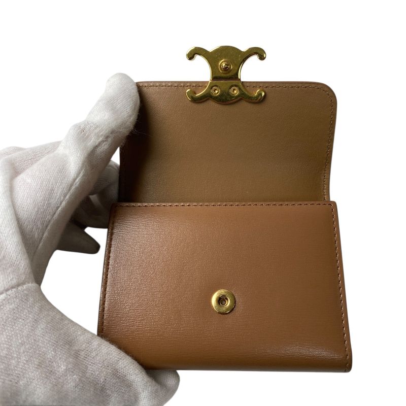 Celine Women's Triomphe Bifold Wallet Coin Case