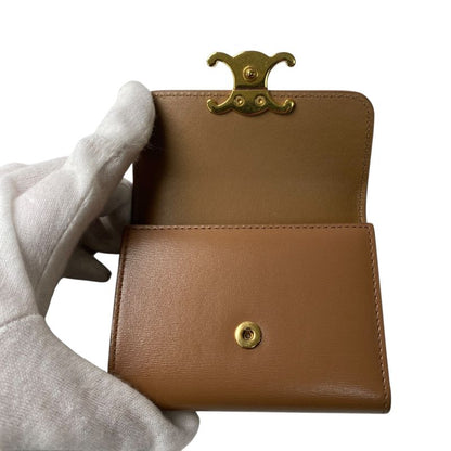 Celine Women's Triomphe Bifold Wallet Coin Case