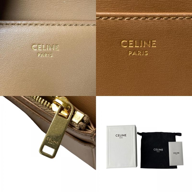Celine Women's Triomphe Bifold Wallet Coin Case