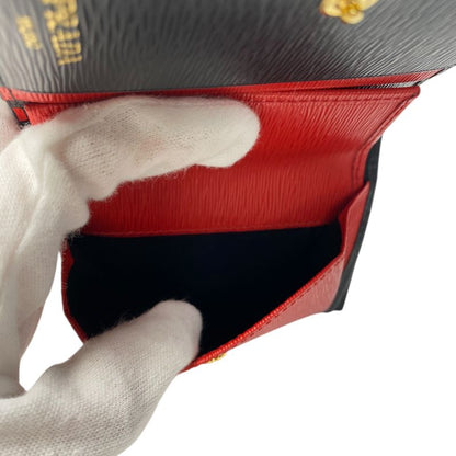 Unused Prada Women's Saffiano Bifold Wallet Compact Wallet